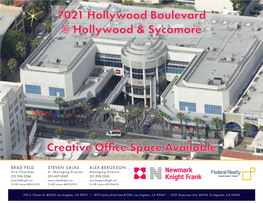 7021 Hollywood Boulevard @ Hollywood & Sycamore Creative