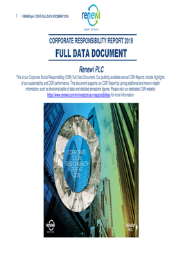 Full Data Document 2019