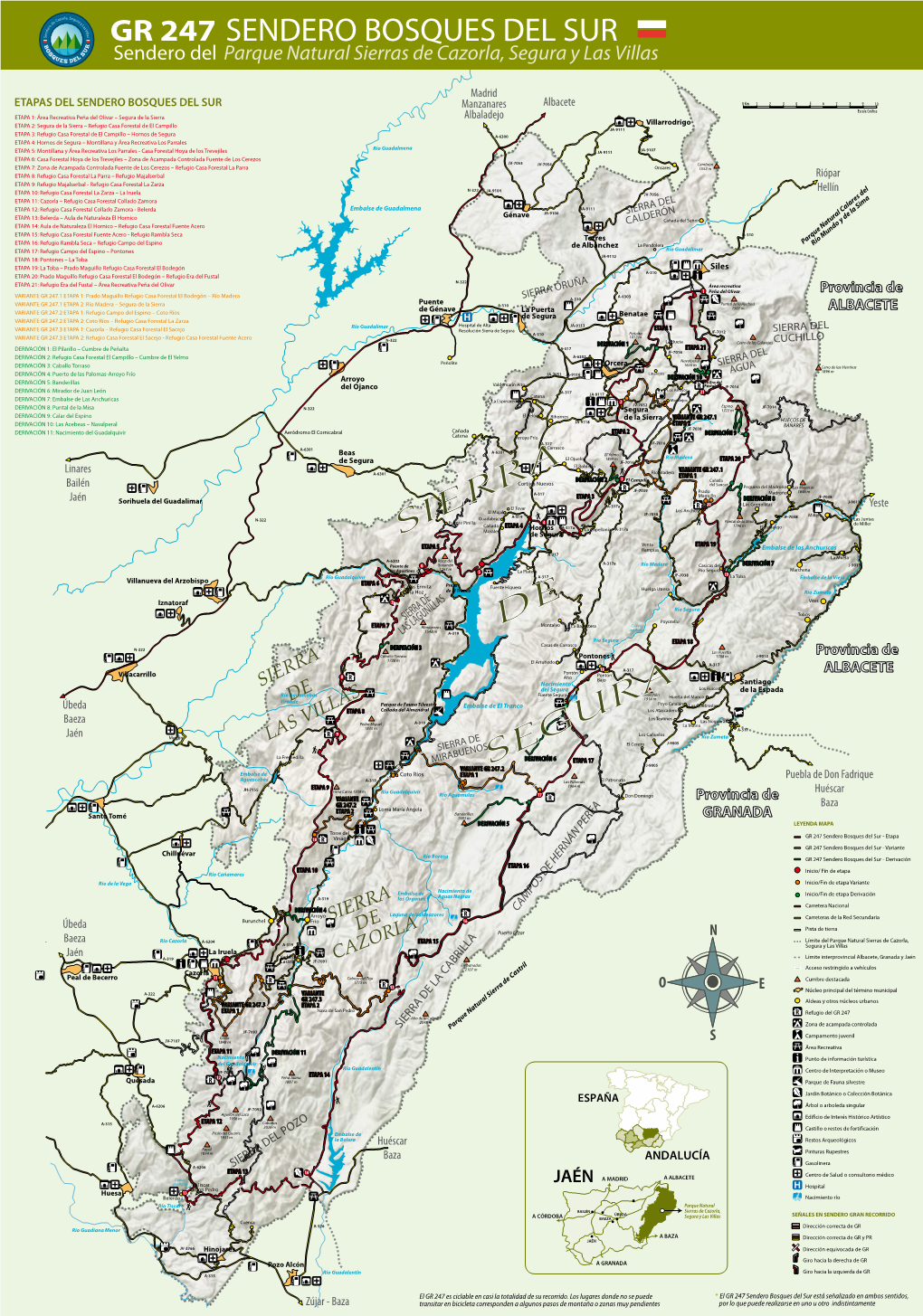 GR 247 SENDERO BOSQUES DEL SUR Sendero Del Parque Natural Sierras De Cazorla, Segura Y Las Villas