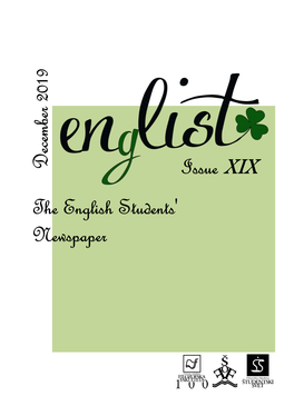 The English Students' Newspaper Issue XIX December 2019