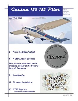 Cessna 150-152 Pilot Official Newsletter of the Cessna 150-152 Club