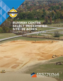 Runway Centre Select Tn Certified Site -26 Acres Fayetteville, Tennessee