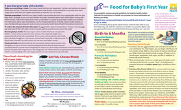 Food for Baby's First Year