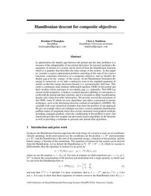 Hamiltonian Descent for Composite Objectives