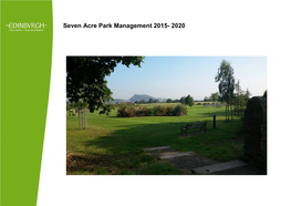 Seven Acre Park Management 2015- 2020