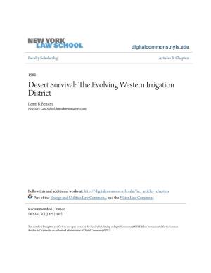 The Evolving Western Irrigation District