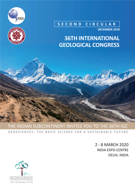 36Th International Geological Congress