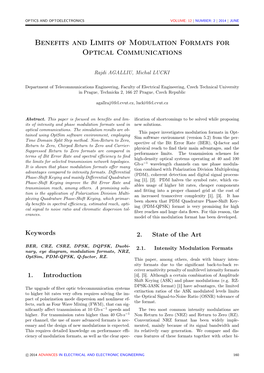 Benefits and Limits of Modulation Formats for Optical Communications