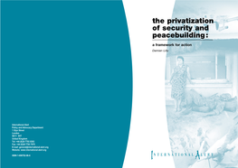 The Privatization of Security and Peacebuilding