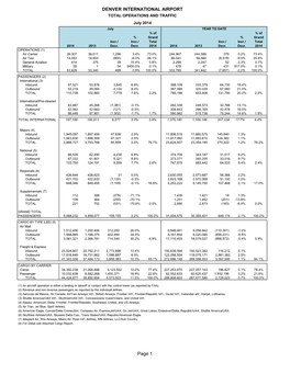 DENVER INTERNATIONAL AIRPORT Page 1