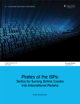 Pirates of the Isps: Tactics for Turning Online Crooks Into International Pariahs