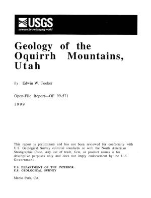 Geology Utah of the Mountains