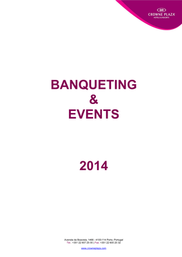 Banqueting & Events 2014