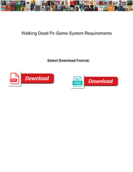 Walking Dead Pc Game System Requirements