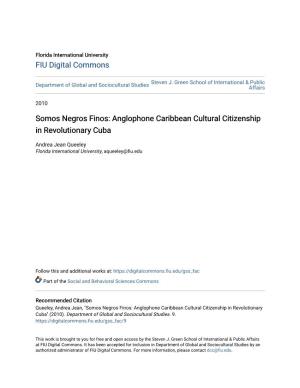 Anglophone Caribbean Cultural Citizenship in Revolutionary Cuba