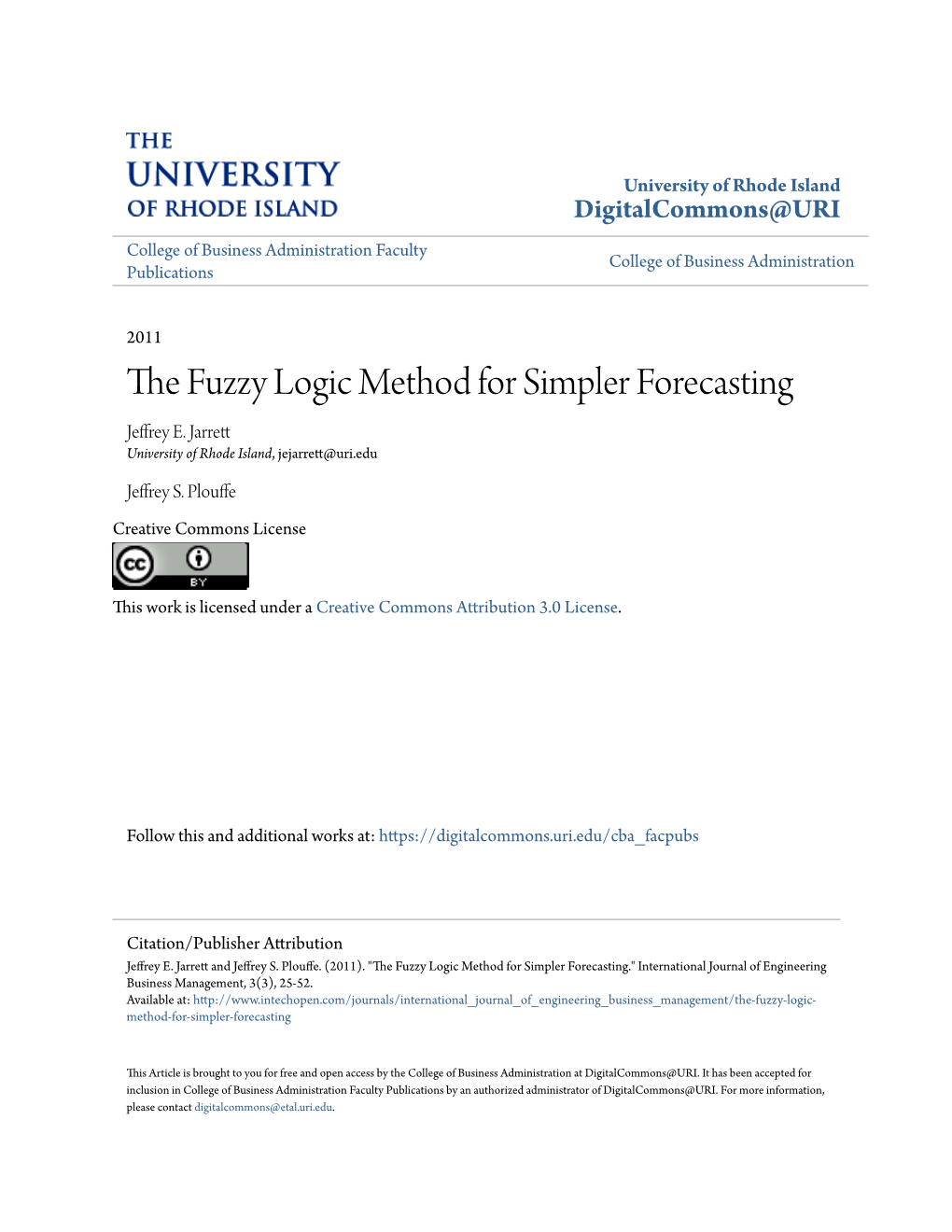 The Fuzzy Logic Method for Simpler Forecasting