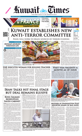 Kuwait Establishes New Anti-Terror Committee
