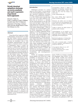 Periodic Lateralized Epileptiform Discharges Can Survive Anesthesia