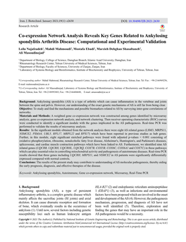 Co-Expression Network Analysis Reveals Key Genes Related To