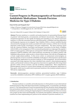 Current Progress in Pharmacogenetics of Second-Line Antidiabetic Medications: Towards Precision Medicine for Type 2 Diabetes
