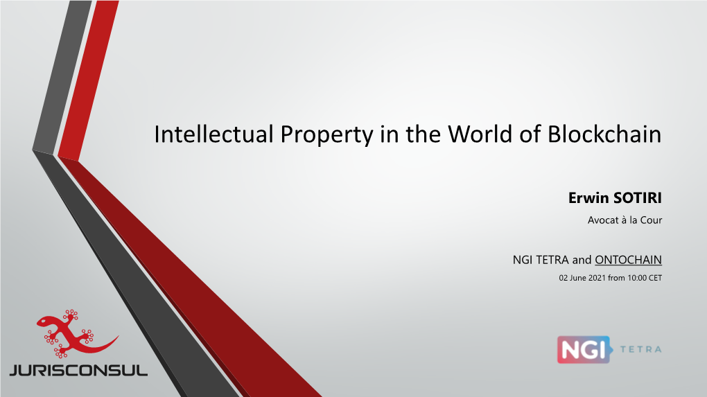 Intellectual Property in the World of Blockchain