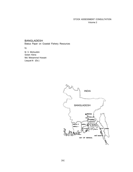 BANGLADESH Status Paper on Coastal Fishery Resources by M