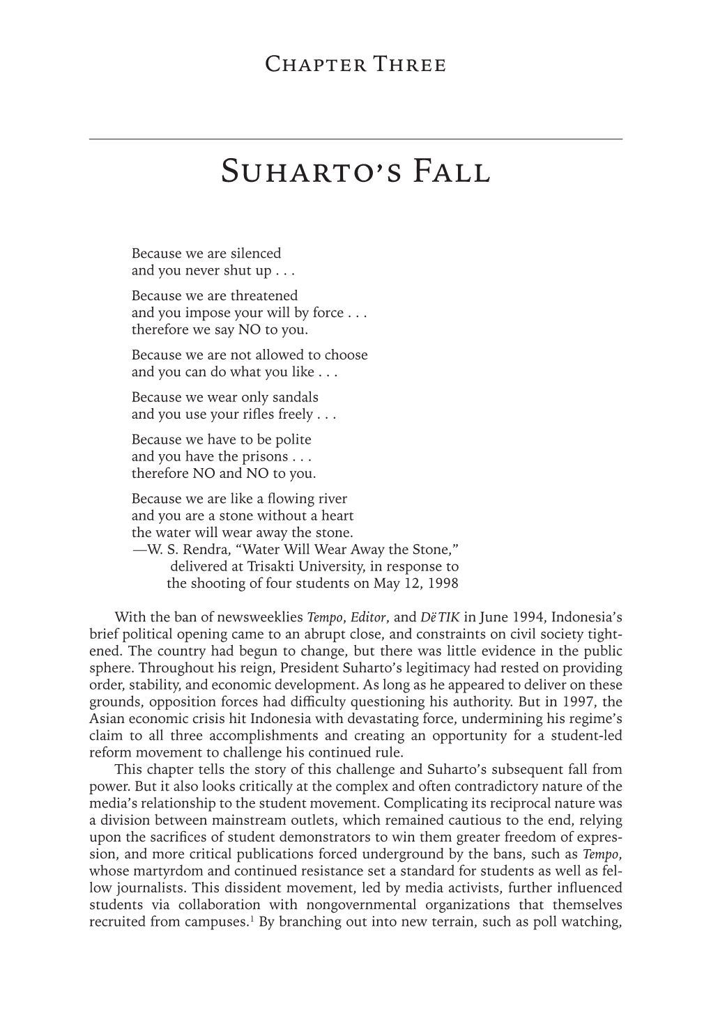 Suharto's Fall