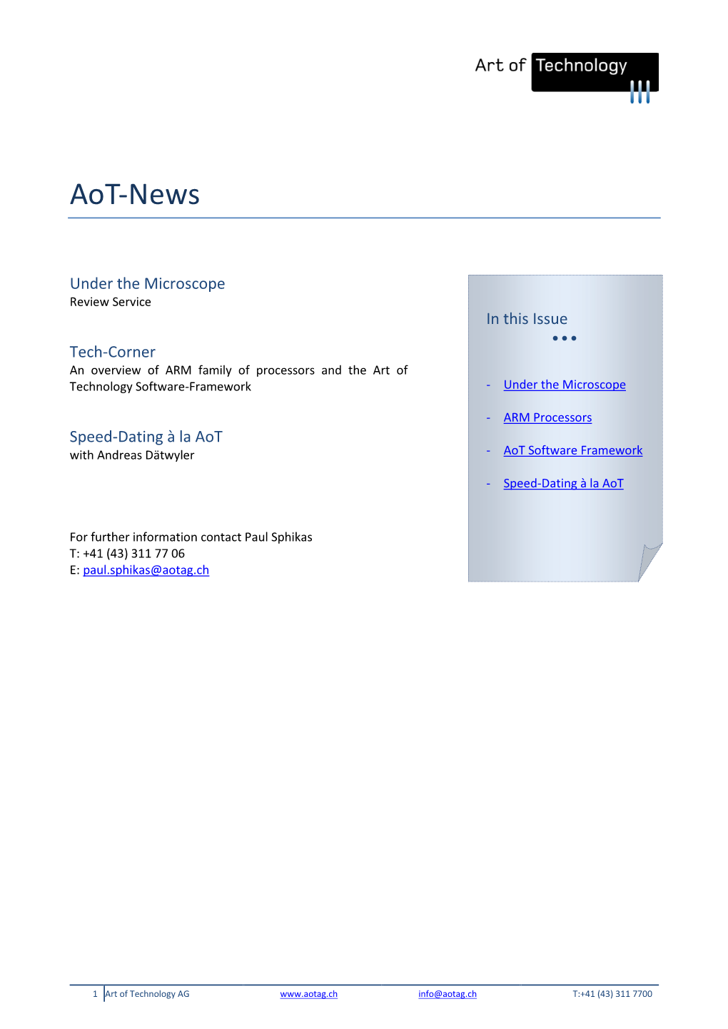 Der Aot-Newsletter