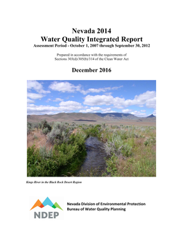 Nevada 2014 Water Quality Integrated Report