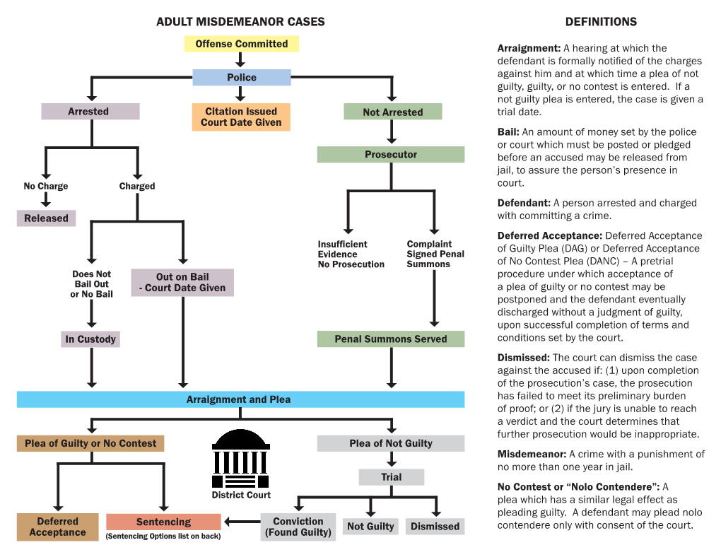 Definitions Adult Misdemeanor Cases