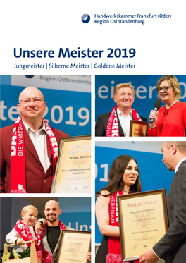 Unsere Meister 2019 Jungmeister | Silberne Meister | Goldene Meister Jungmeister 2019