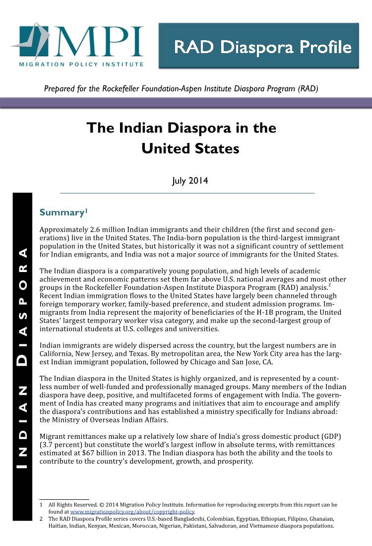 The Indian Diaspora in the United States