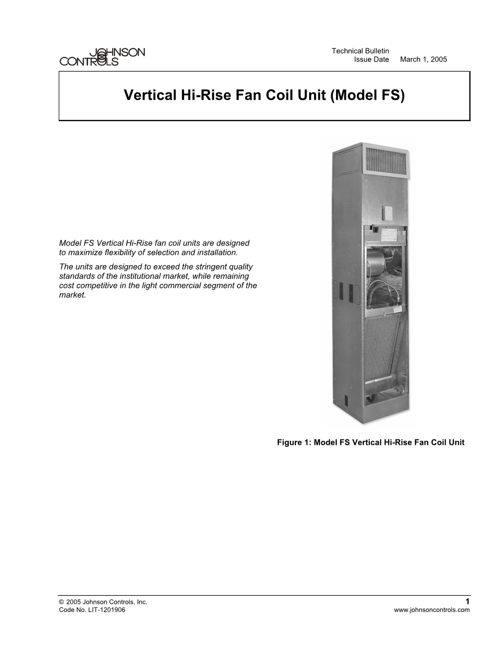 Vertical Hi-Rise Fan Coil Unit (Model FS)