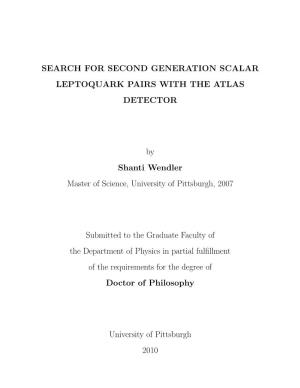 Search for Second Generation Scalar Leptoquark Pairs with the Atlas Detector