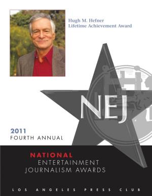 2011 National ENTERTAINMENT JOURNALISM AWARDS