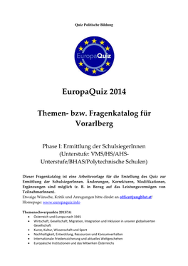 Fragebogen 2014 Unterstufe