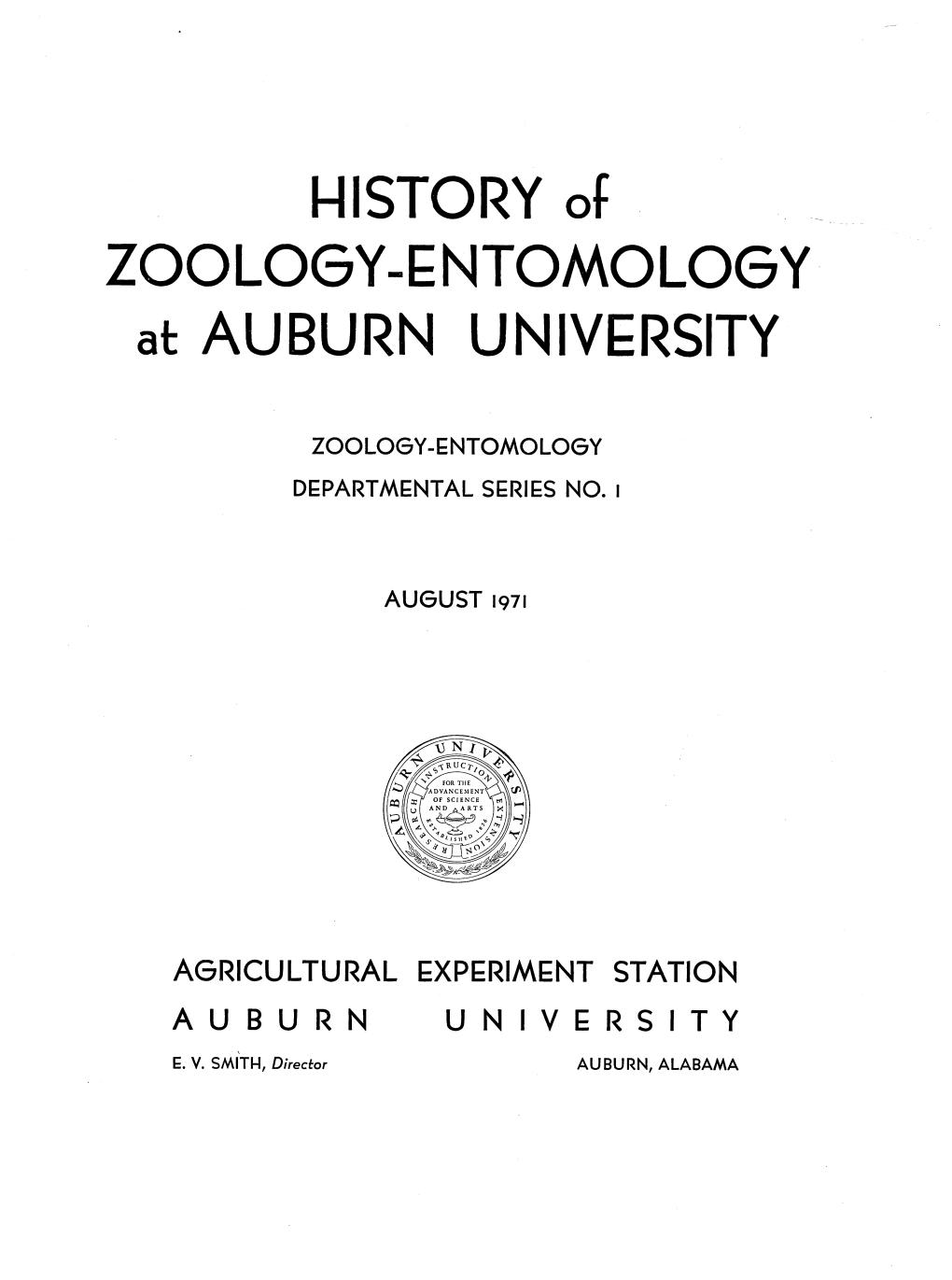 ZOOLOGY-ENTOMOLOGY at AUBURN UNIVERSITY