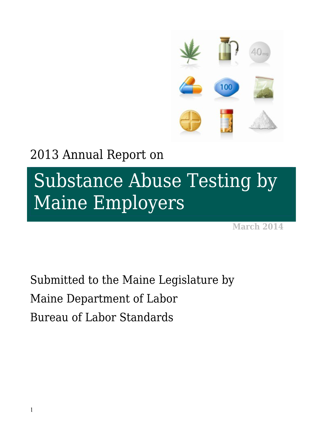 Maine S Annual Report On