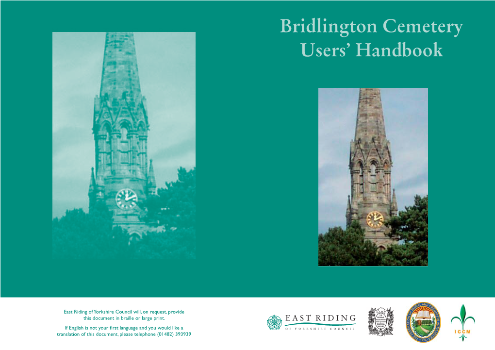 Bridlington Cemetery Users' Handbook