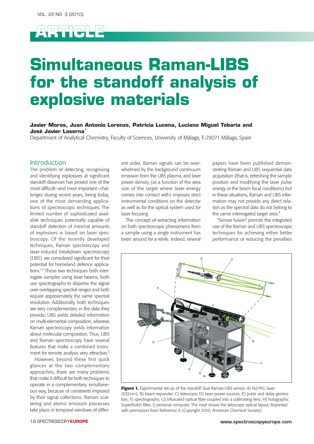 Simultaneous Raman-LIBS for the Standoff Analysis of Explosive Materials