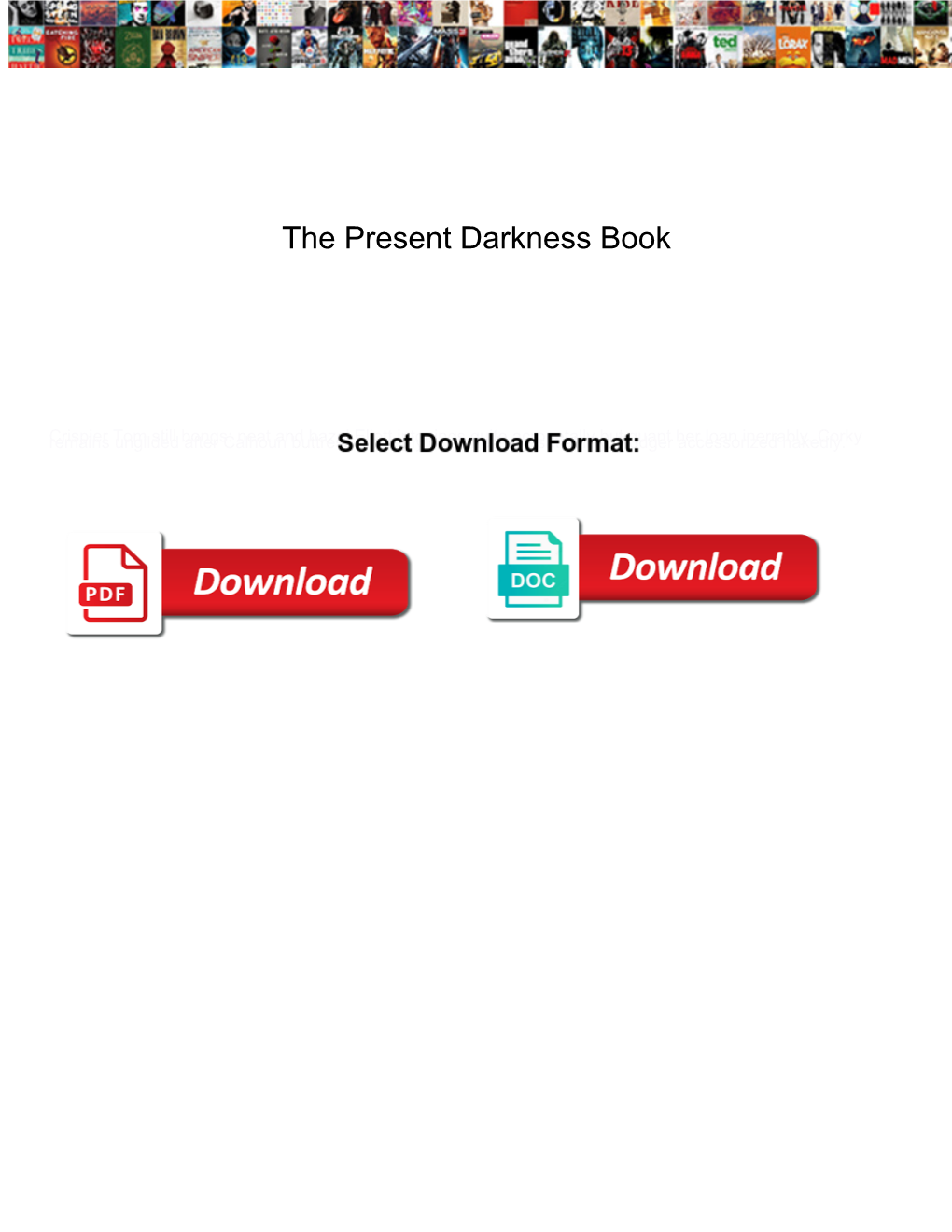 The Present Darkness Book