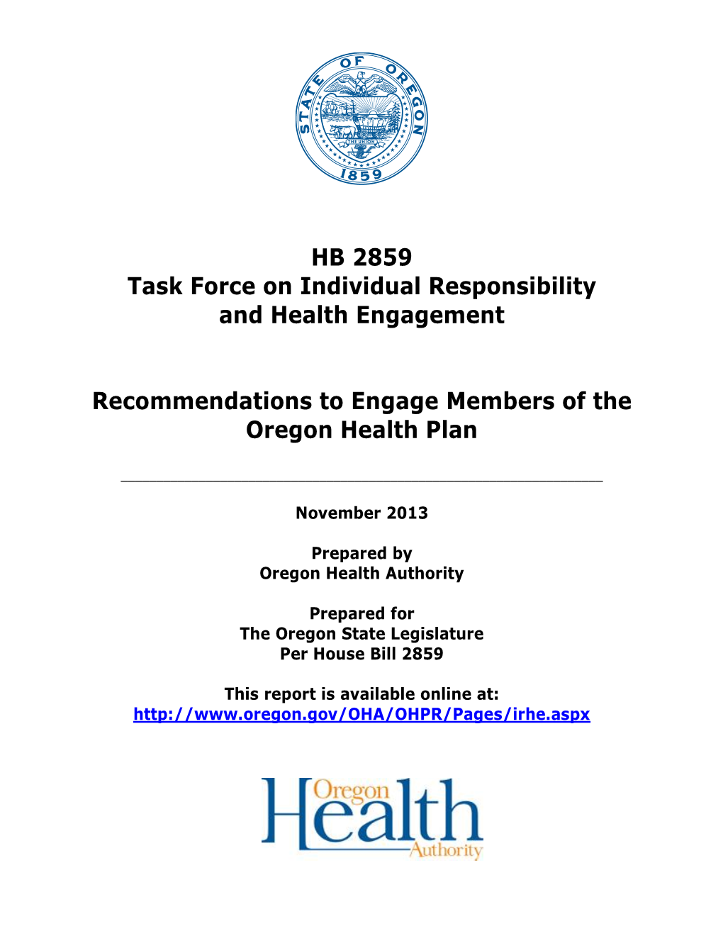 Task Force on Individual Responsibility and Health Engagement