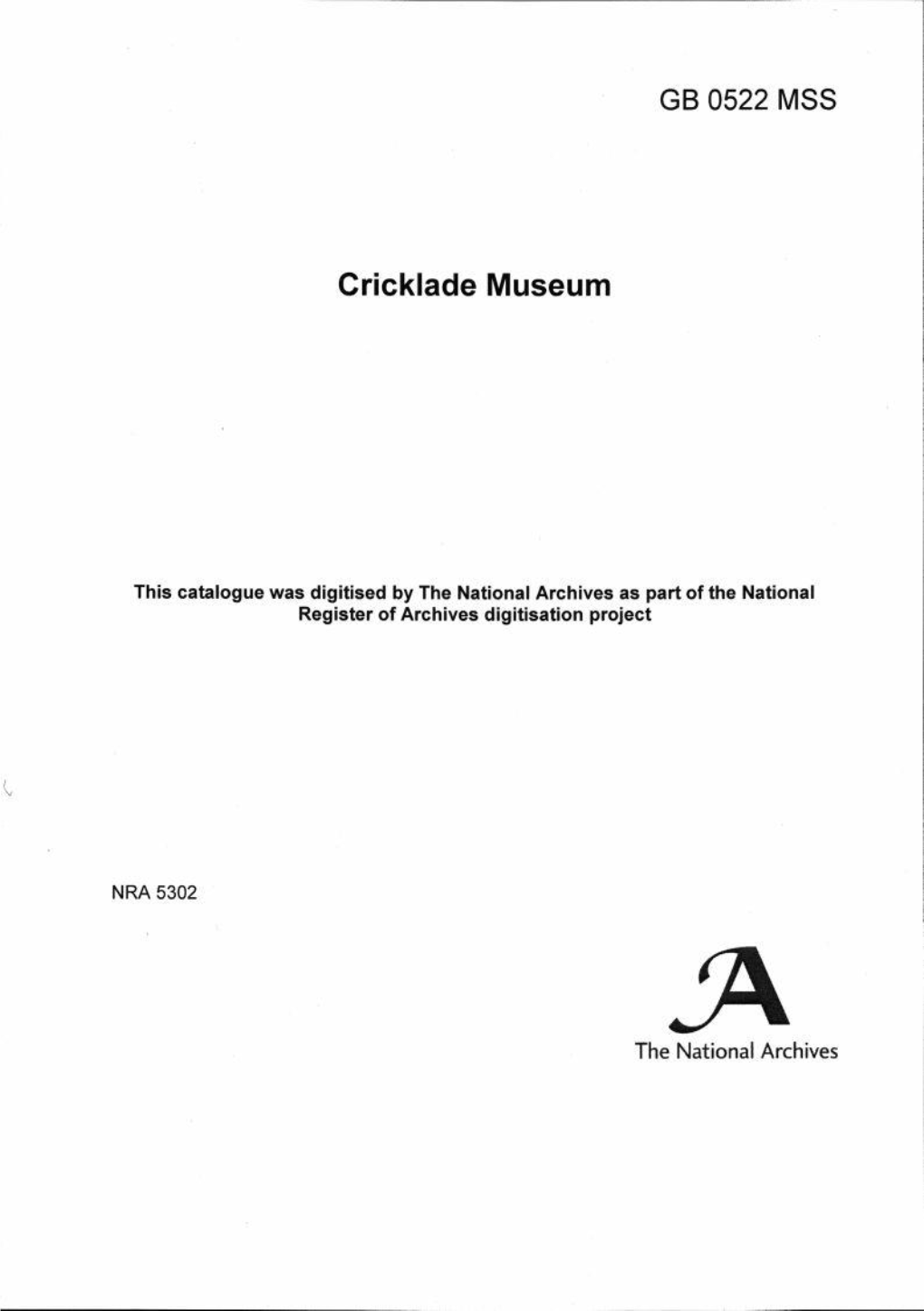 Cricklade Museum