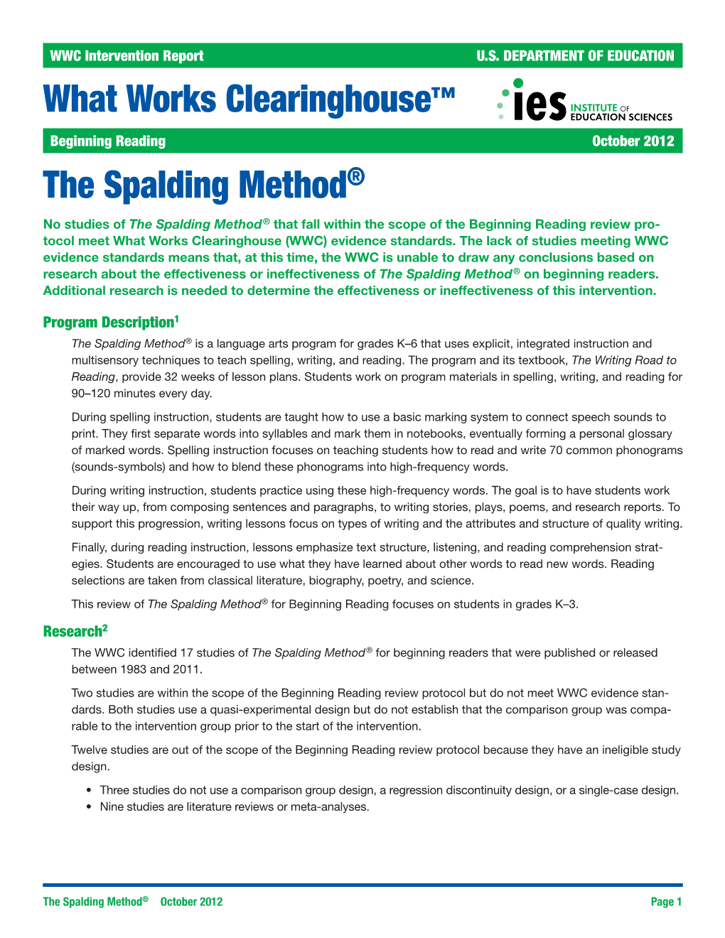 The Spalding Method®