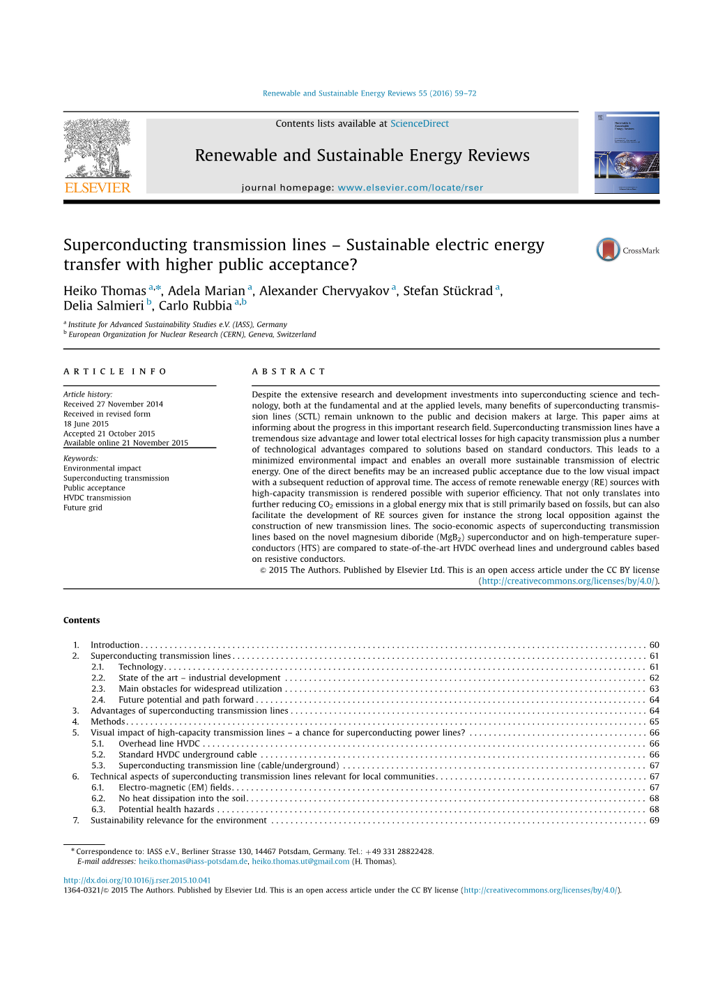 Renewable and Sustainable Energy Reviews 55 (2016) 59–72
