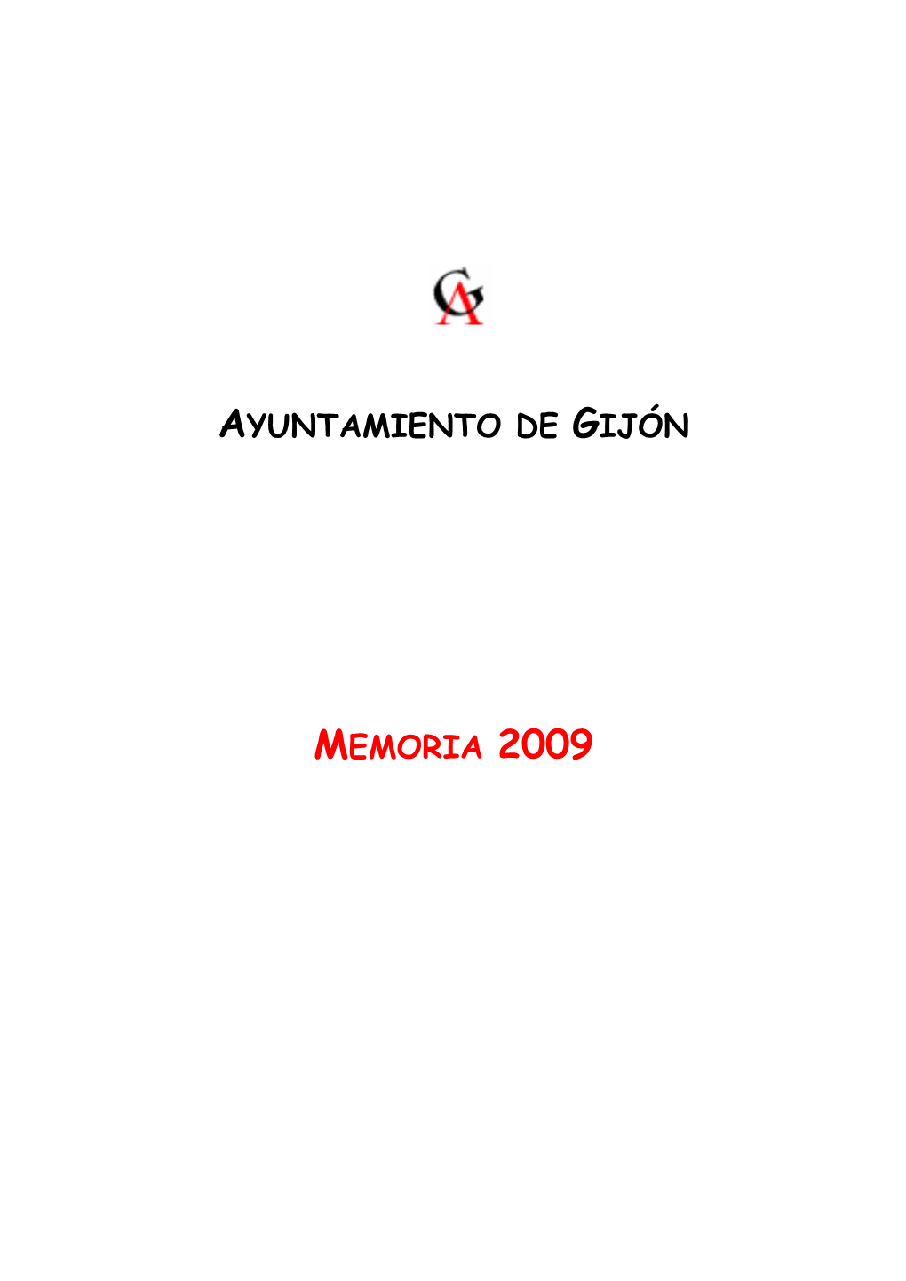Ayuntamiento De Gijón Memoria 2009
