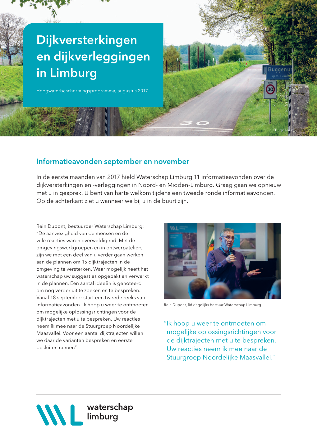 Dijkversterkingen En Dijkverleggingen in Limburg