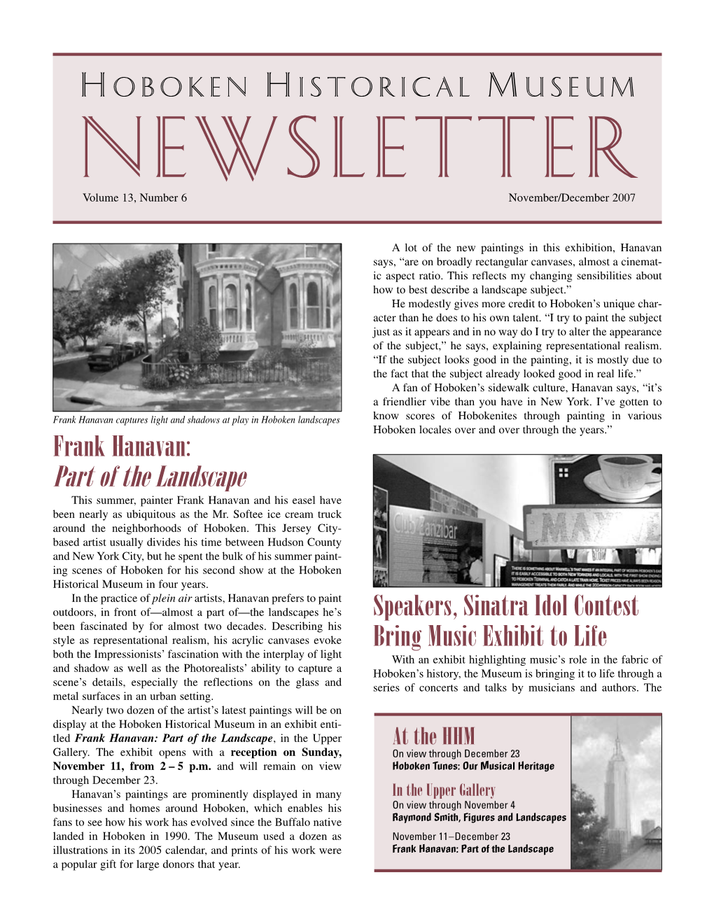 November-December 2007 Newsletter