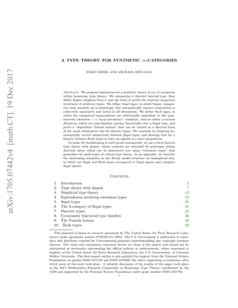 A Type Theory for Synthetic $\Infty $-Categories