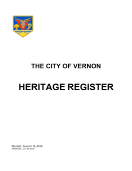 Heritage Register